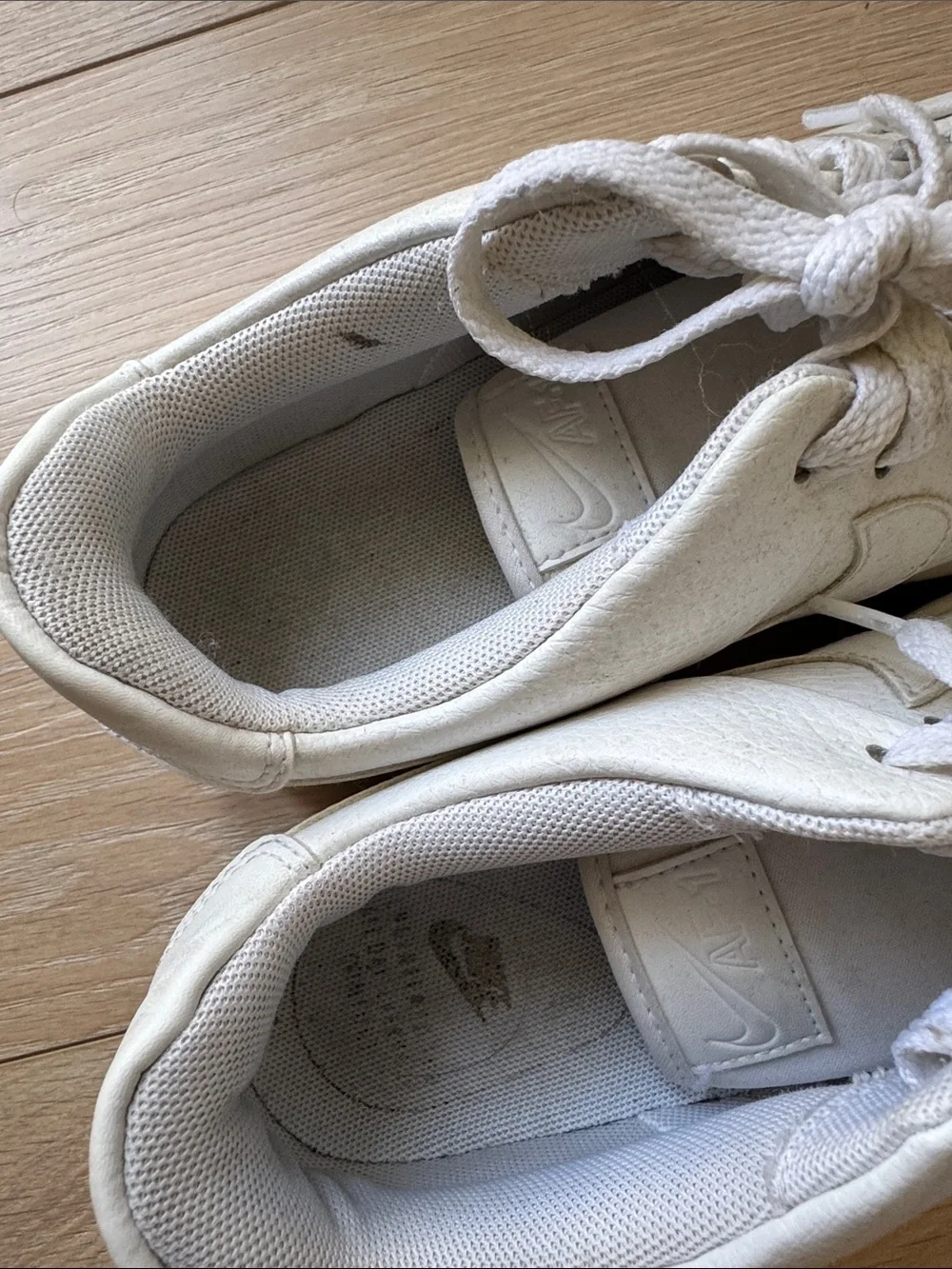 Nike Women’s Off-White Cream Low-Top Sneakers platform